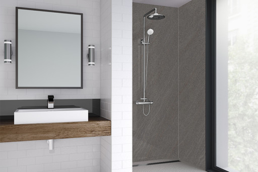 Ponente Sand Bathroom Shower Panel