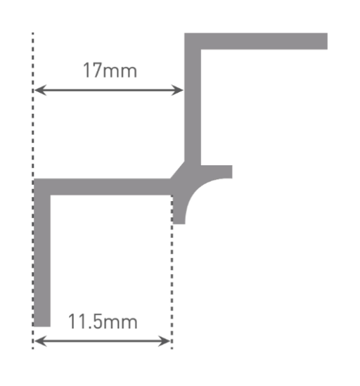 Wetwall Internal Corner Cross Section